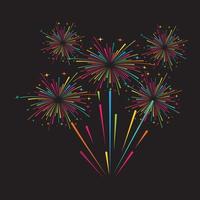 Firework vector icon illustration