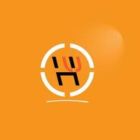 HU Text Logo vector