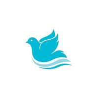 Bird wing Dove icon Template vector