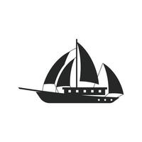 Cruise ship vector icon illustration design