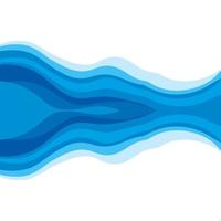 Abstract Water wave design background vector