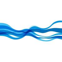 Abstract Water wave design background vector