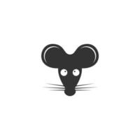 ilustración de diseño de icono de logotipo de rata vector