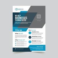 Creative corporate modern business flyer template design vector