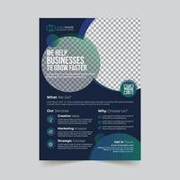 Creative corporate modern business flyer template design vector