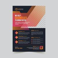 Corporate modern business flyer template design vector