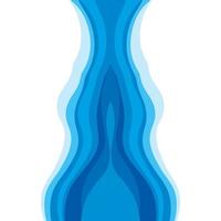 Abstract Water wave design background vector