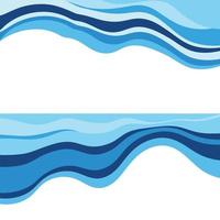 Abstract Water wave design background vector