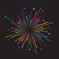 Firework vector icon illustration