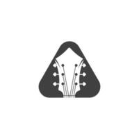 Ilustración de icono de vector de guitarra