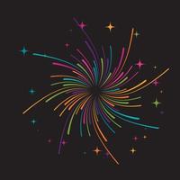 Firework vector icon illustration