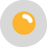 Fried egg, illustration, vector, on a white background. vector