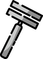 Bathroom razor, illustration, vector on a white background.