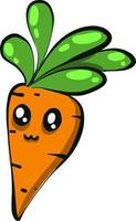 Baby carrot,illustration,vector on white background vector