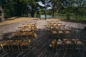 Wedding Setup. Preparation for the wedding ceremony photo