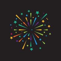 Firework vector icon illustration