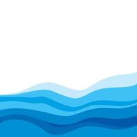 Abstract Water wave design background vector