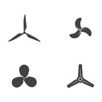 Fan vector illustration icon Template