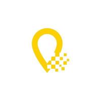 diseño de ilustración de icono de vector de taxi