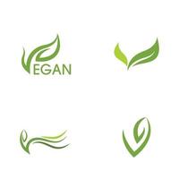 Vegan vector icon illustration