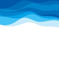 Abstract Water wave design background vector