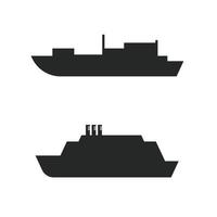 Diseño de ilustración de icono de vector de crucero