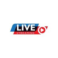 Live stream logo design. Vector illustration