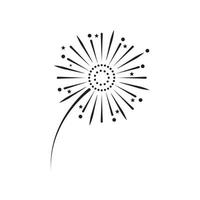 Firework vector icon illustration