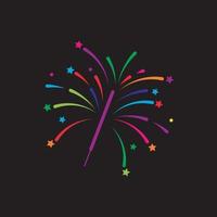 Firework vector icon illustration