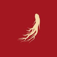 ilustración de icono de vector de ginseng