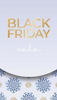 Celebratory Advertising Black Friday Beige with Greek Ornaments vector