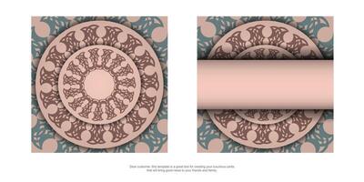 Two different designs of a circular pattern vector