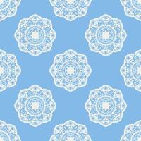 Quatrefoil geometric seamless pattern, background, vector illustration in mint blue, soft turquoise color and white.