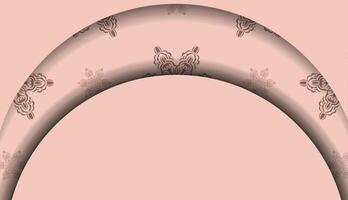 A curved arch with a pattern on it vector