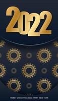 Happy new year 2020 with gold and black background vector
