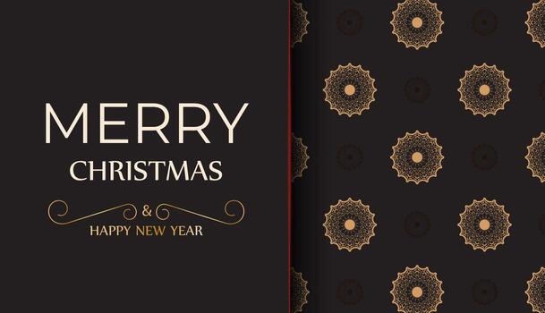 New Year greeting card in white color with a winter pattern. vector