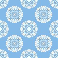 Quatrefoil geometric seamless pattern, background, vector illustration in mint blue, soft turquoise color and white.