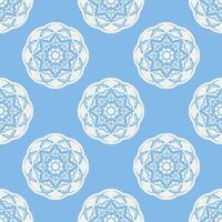 Quatrefoil geometric seamless pattern, background, vector illustration in mint blue, soft turquoise color and white.