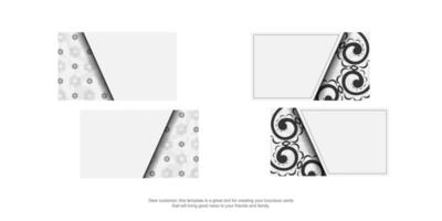 Four different designs of paper with swirls vector