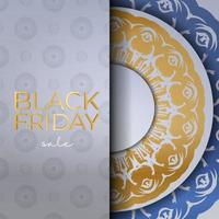 Beige Black Friday Advertising with Geometric Pattern vector