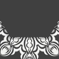 Prepared for printing in black with an abstract white pattern. vector