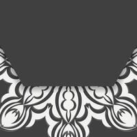 Prepared for printing in black with an abstract white pattern. vector