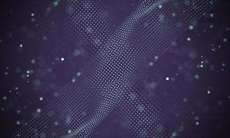Data technology abstract futuristic illustration . Low poly shape with connecting dots and lines on dark background. 3D rendering . Big data visualization . photo