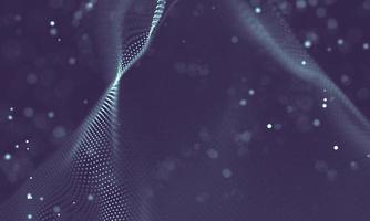 Data technology abstract futuristic illustration . Low poly shape with connecting dots and lines on dark background. 3D rendering . Big data visualization . photo