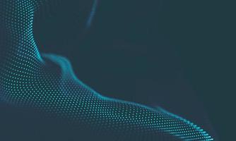 Abstract Music background. Big Data Particle Flow Visualisation. Science infographic futuristic illustration. Sound wave. Sound visualization photo
