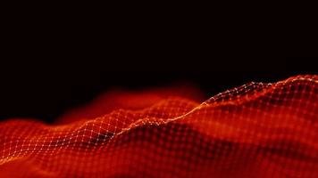 Red abstract technology background. Music abstract wave. photo