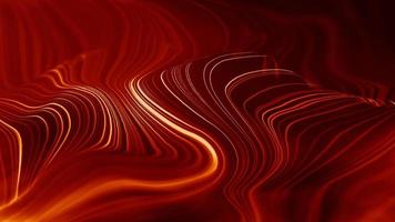 Abstract red technology background. Digital data line concept. Cyberspace future network design. 3d flow red wave. Smooth abstraction structure. Blockchain network illustration. photo