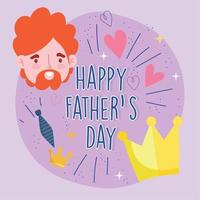 Father man on fathers day vector design