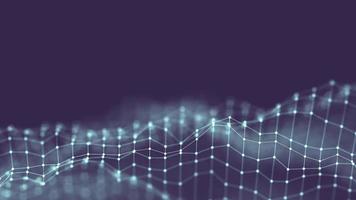 Data technology abstract futuristic illustration . Low poly shape with connecting dots and lines on dark background. 3D rendering . Big data visualization . photo