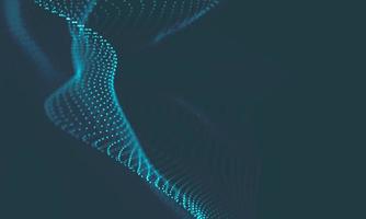 Abstract Music background. Big Data Particle Flow Visualisation. Science infographic futuristic illustration. Sound wave. Sound visualization photo